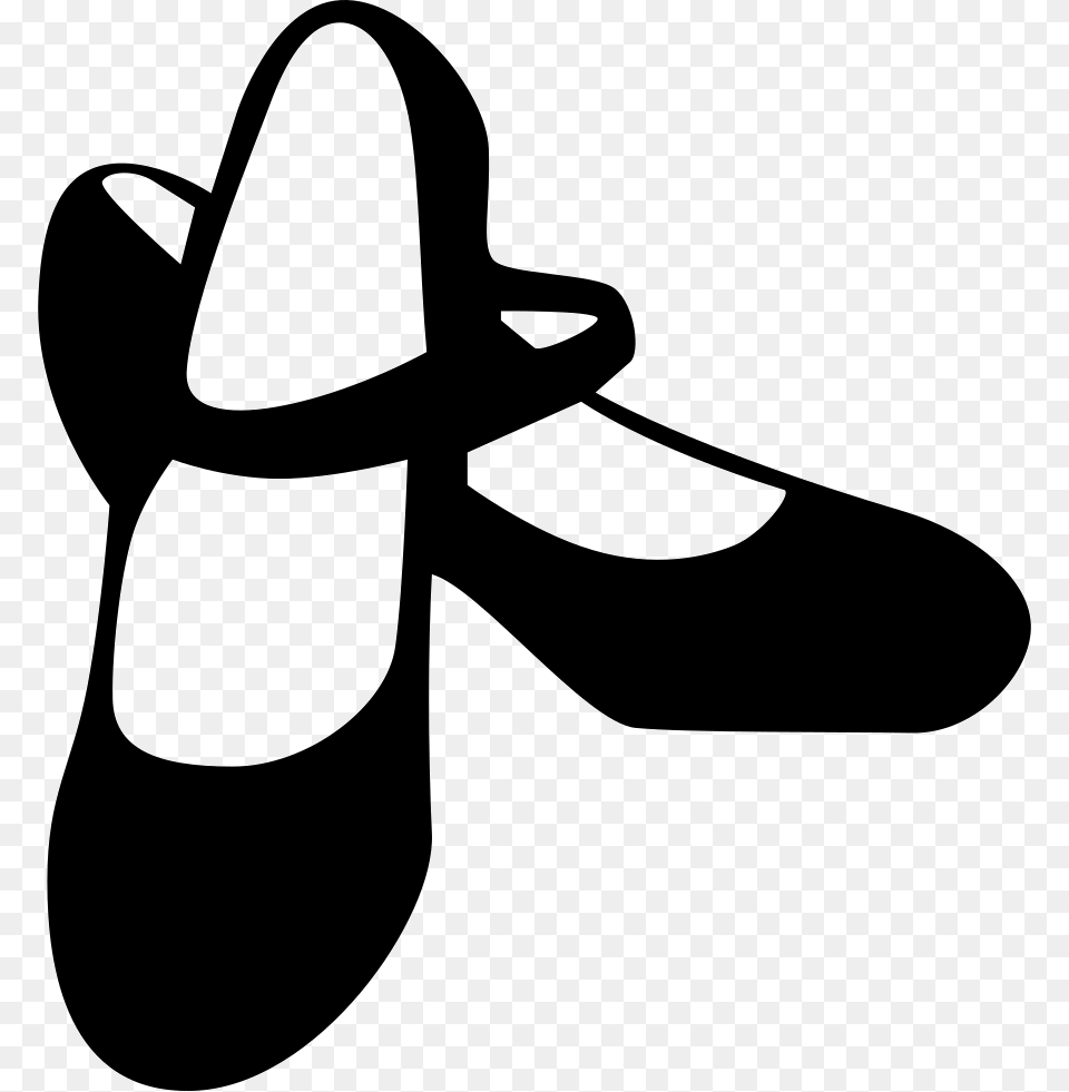 Ballet Shoe Dancing Shoes, Clothing, Footwear, Stencil, Adult Png Image