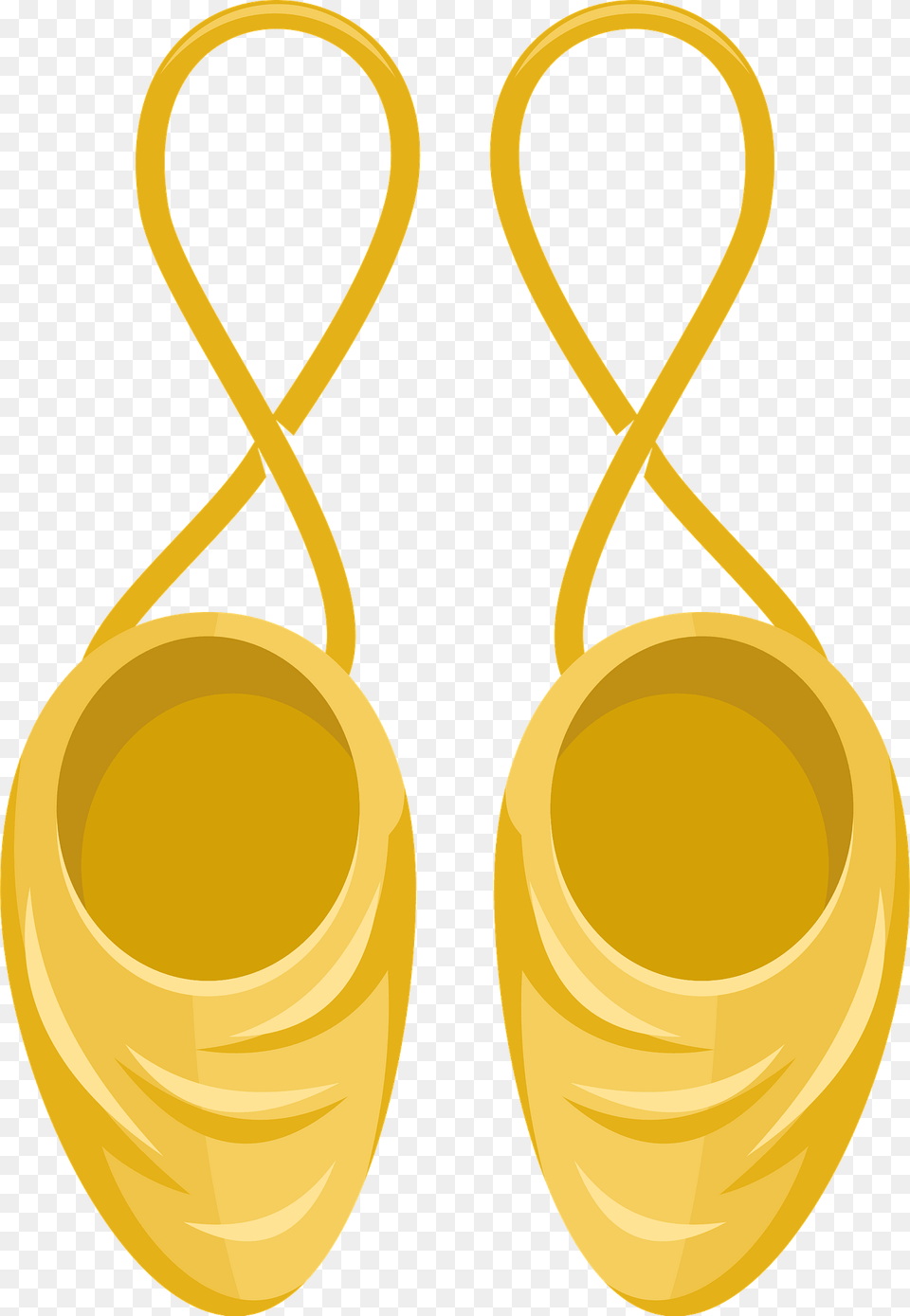 Ballet Shoes Clipart, Accessories, Earring, Gold, Jewelry Free Png