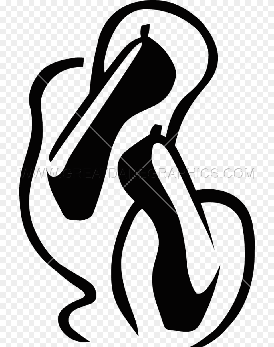 Ballet Shoes Production Ready Artwork For T Shirt Printing, Bow, Weapon Png