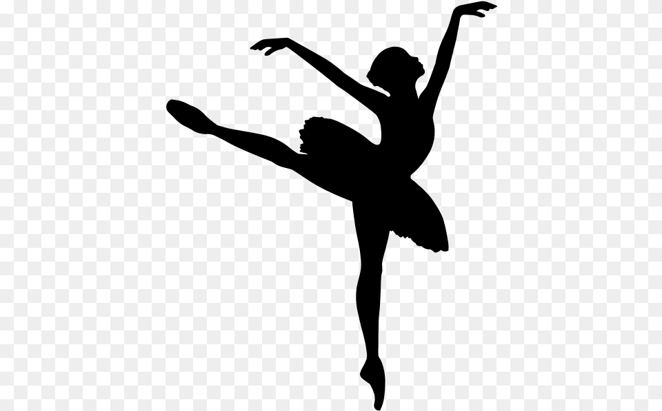 Ballet Vector Arabesque Ballet Dance Stickers, Gray Free Transparent Png