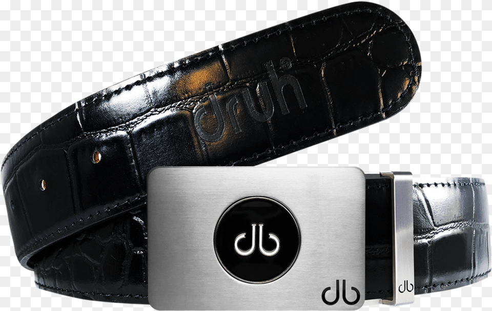 Ballmarker Black Crocodile Leather Texture Belt Db Belt Seller, Accessories, Buckle, Strap Free Transparent Png