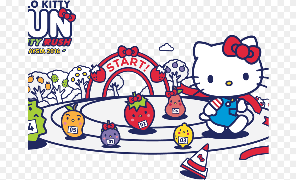 Ballons Clipart Hello Kitty Hello Kitty Run Malaysia Free Png Download