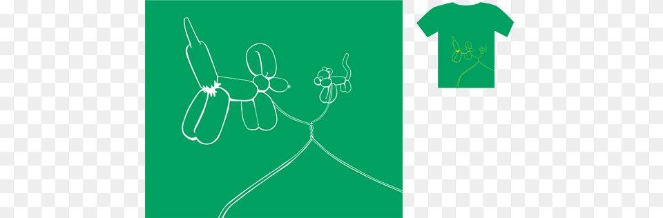 Balloon Animals Illustration, Clothing, T-shirt Png
