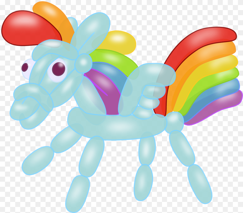 Balloon Animals Transparent U0026 Clipart Download Balloon Animals Rainbow Dash Free Png