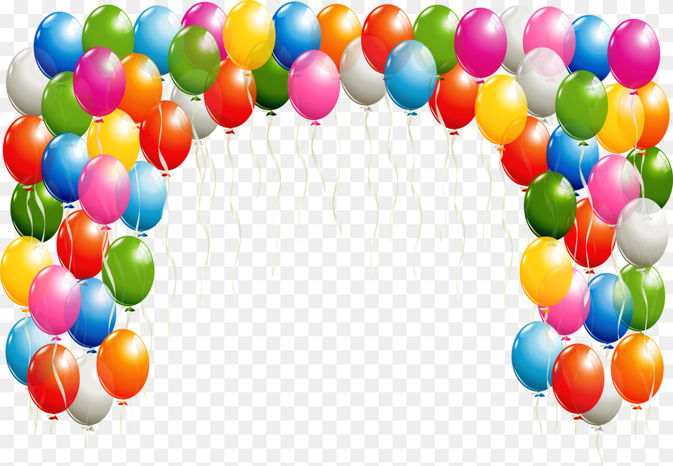 Balloon Arch Background, Gray Free Transparent Png