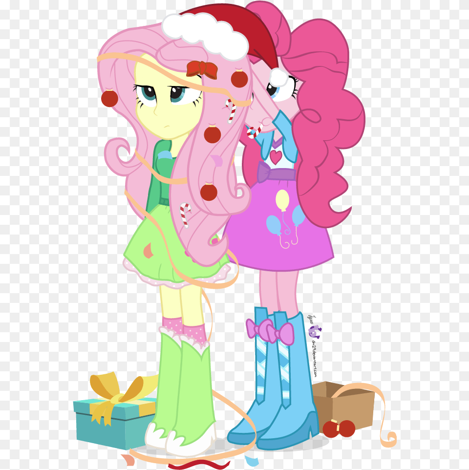 Balloon Boots Bowtie Candy Cane Christmas Pinkie Pie Equestria Girl Christmas, Book, Comics, Publication, Baby Png