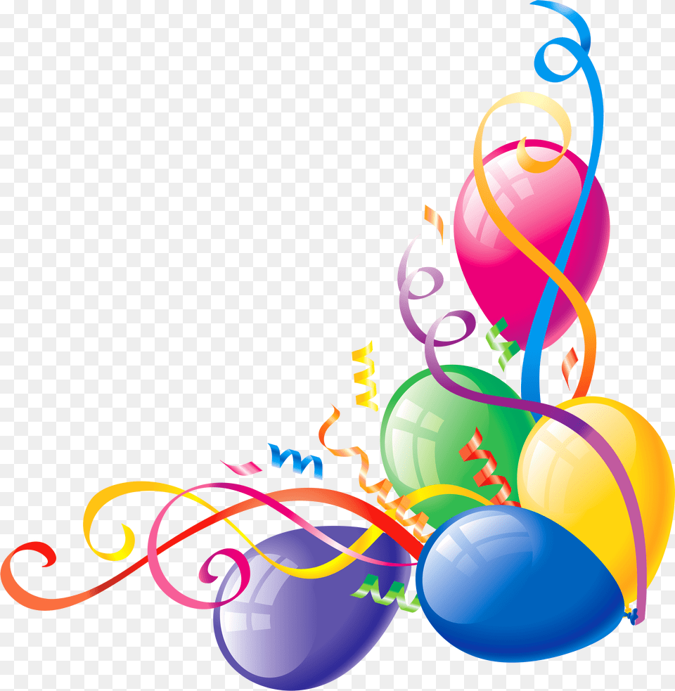 Balloon Border Clipart, Art, Graphics, Floral Design, Pattern Free Png