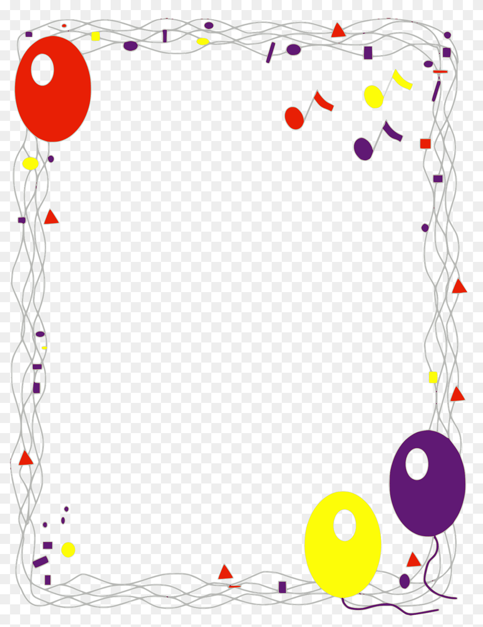 Balloon Border Clipart, Home Decor Free Transparent Png