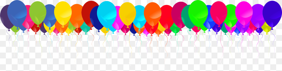 Balloon Border Pictures Transparent Birthday Balloons Border, Purple Free Png