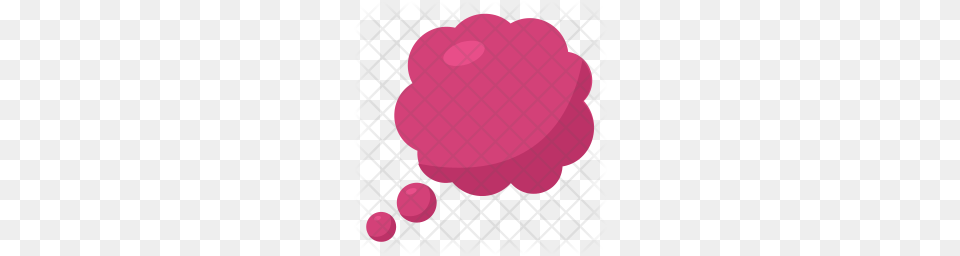 Balloon Bubble Comic Thought Icon, Flower, Plant, Rose, Purple Png Image