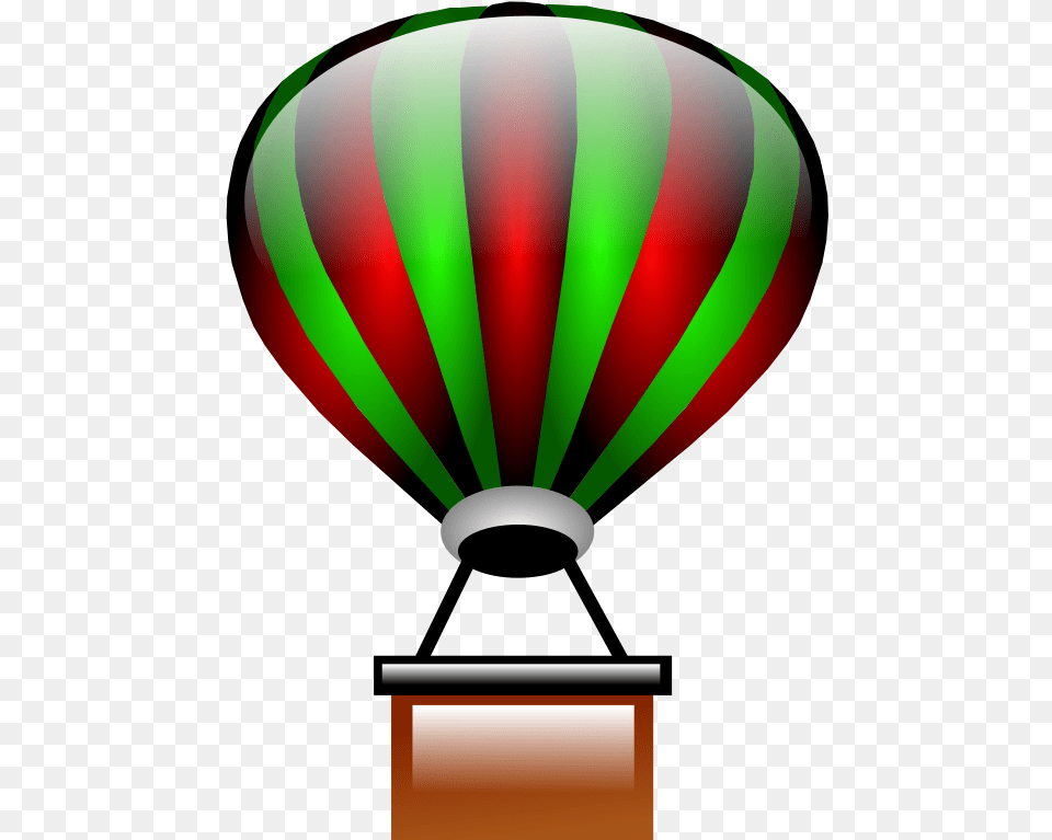 Balloon Clip Art Red Amp Green Hot Air Balloon Clipart, Aircraft, Hot Air Balloon, Transportation, Vehicle Free Png Download