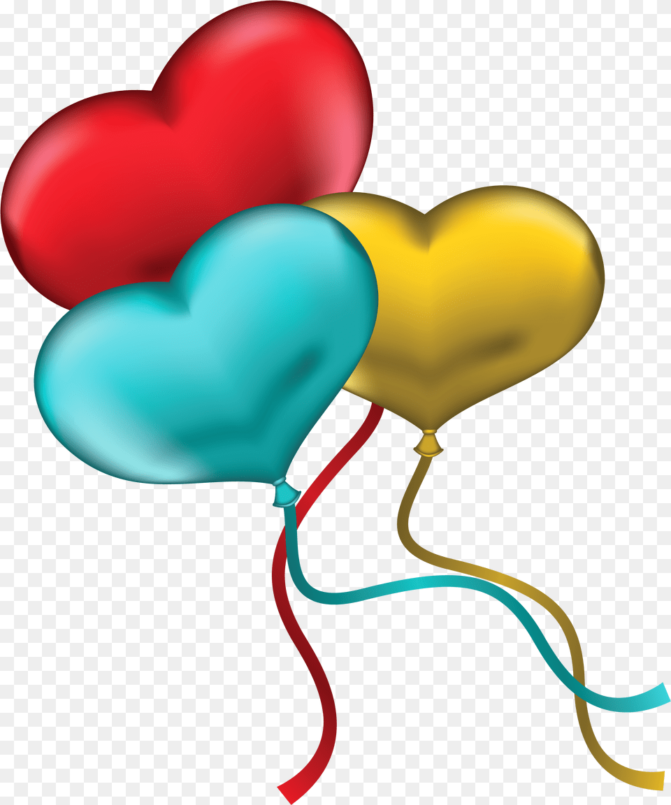 Balloon Clipart Blue Heart Red Yellow And Blue Heart Free Png