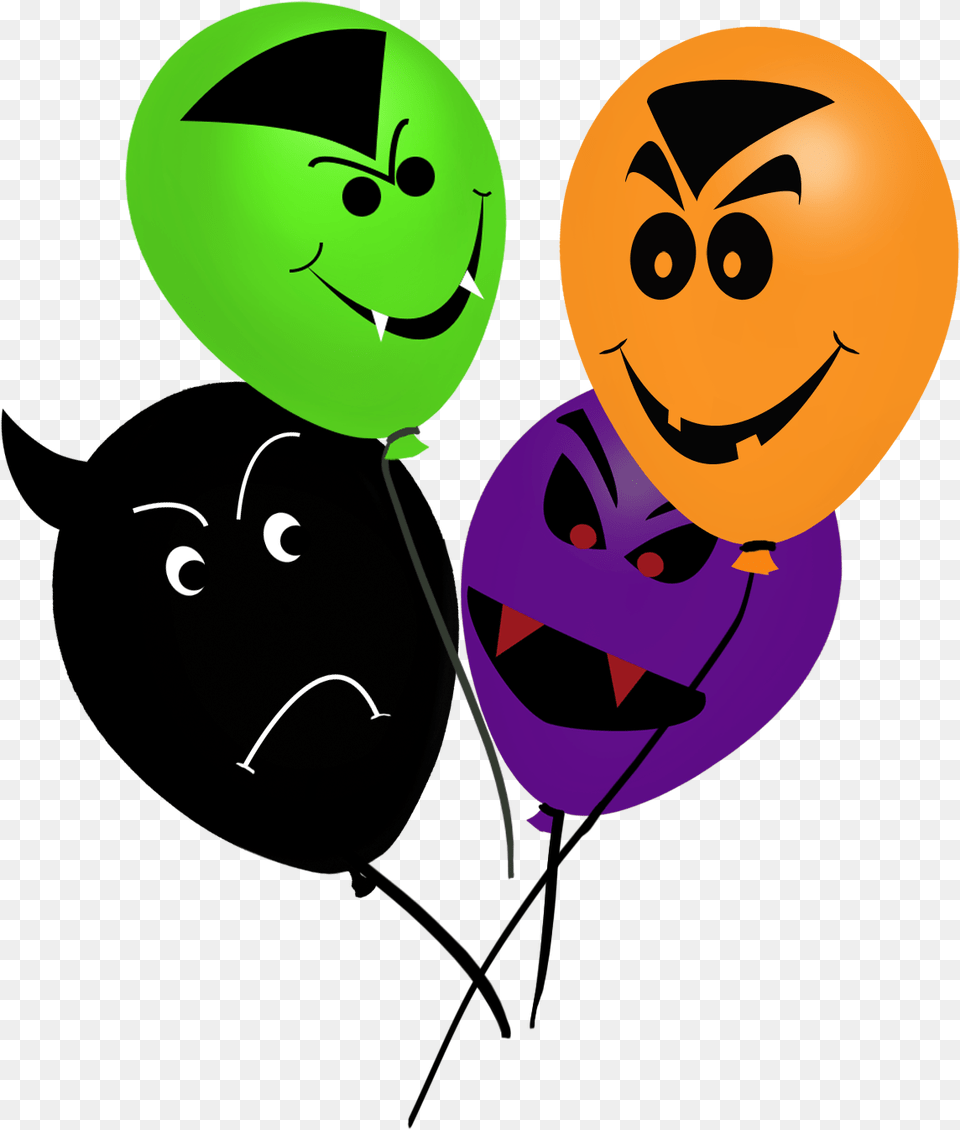 Balloon Clipart Halloween Balloons Clipart, Face, Head, Person Free Png Download