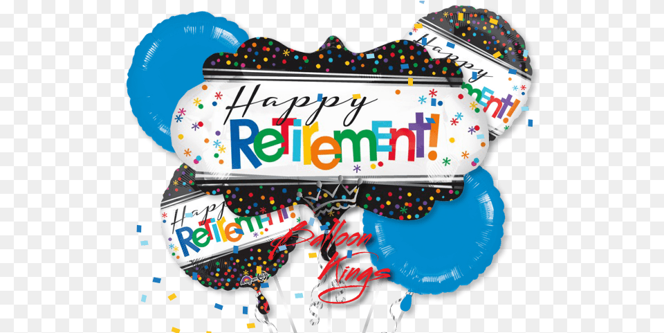 Balloon Clipart Retirement Happy Retirement Balloon, Cream, Dessert, Food, Ice Cream Png