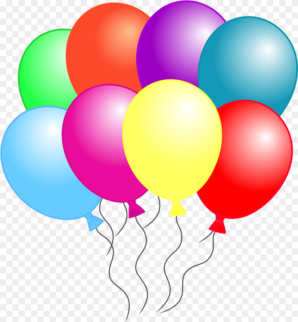 Balloon Clipart Six 8 Balloons Clipart Free Png Download