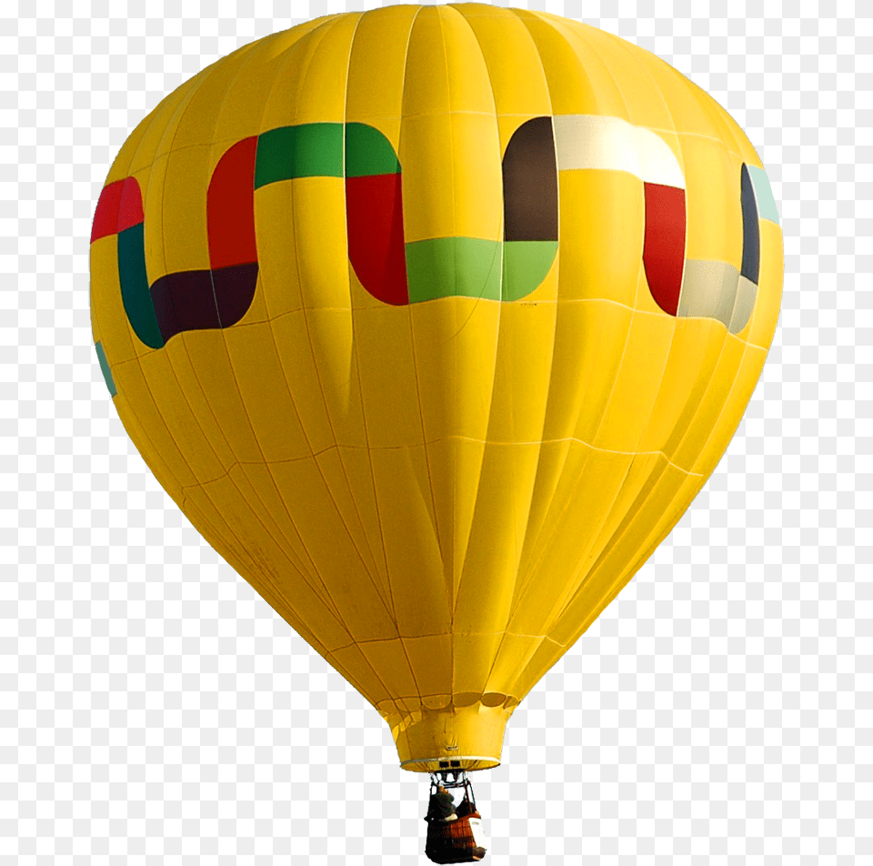 Balloon Clipart Yellow Hot Air Balloon, Aircraft, Hot Air Balloon, Transportation, Vehicle Free Png Download