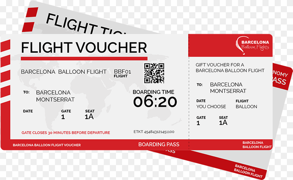 Balloon Flight Ticket Traffic Light Sign, Text, Qr Code, Document, Boarding Pass Free Png Download