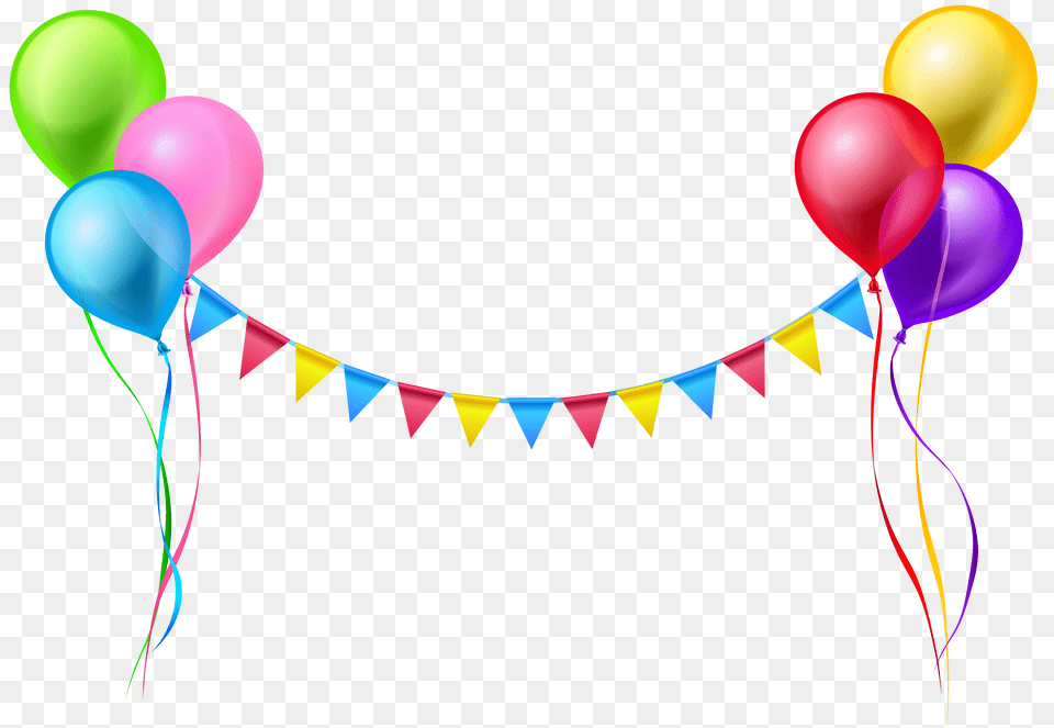 Balloon Garland Image Background Birthday Balloons, Art, Graphics, People, Person Free Png
