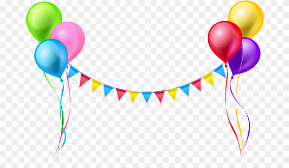 Balloon Garland Image Balloons Happy Birthday Free Png Download