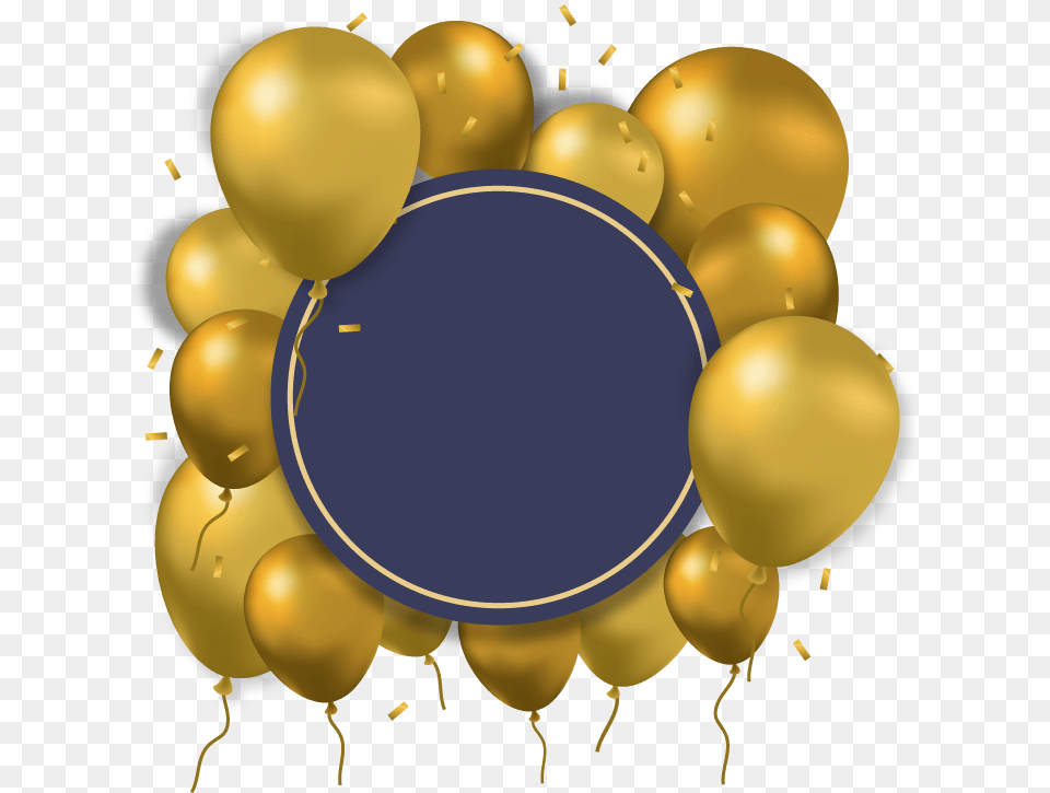 Balloon Gold Computer File Birthday Balloons Gold, Sphere Free Transparent Png