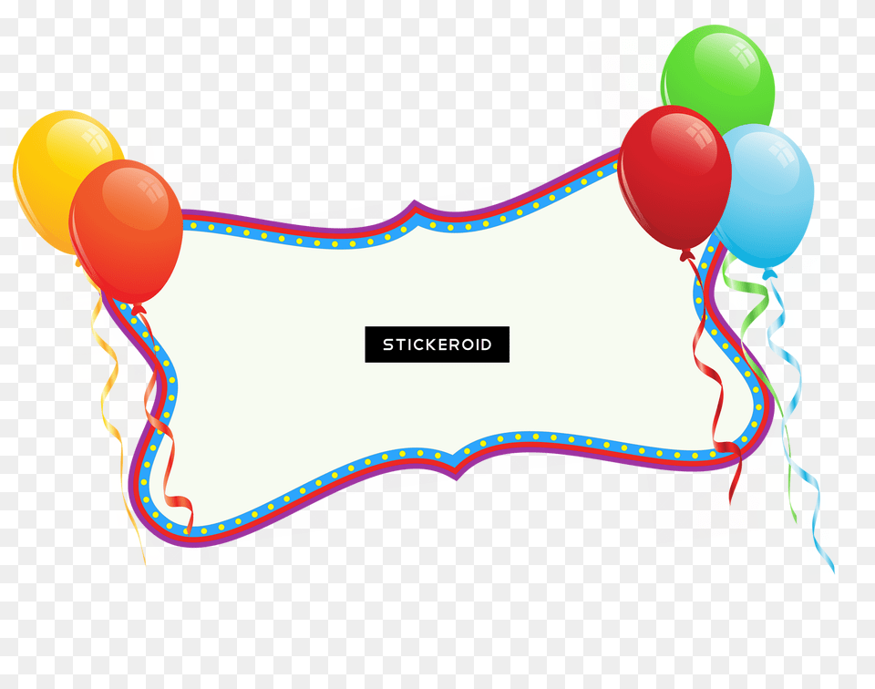 Balloon Happy Birthday Background Pic, Text Free Png