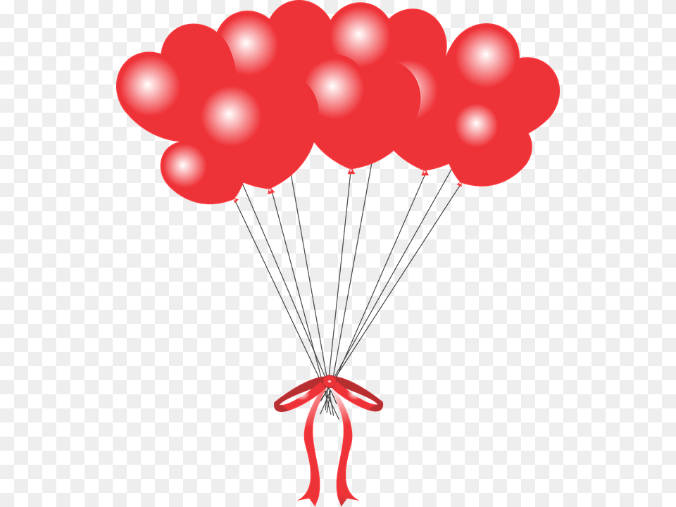 Balloon Hart Heart Balloon Balloons Collection Happy Birthday 1st July, Parachute Free Transparent Png