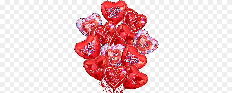 Balloon Heart Shape Flowers For Love And Romance, Food, Sweets Png