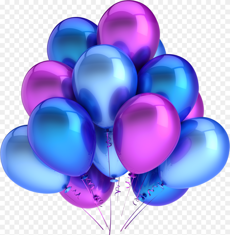 Balloon Image Blue And Purple Balloons Free Png