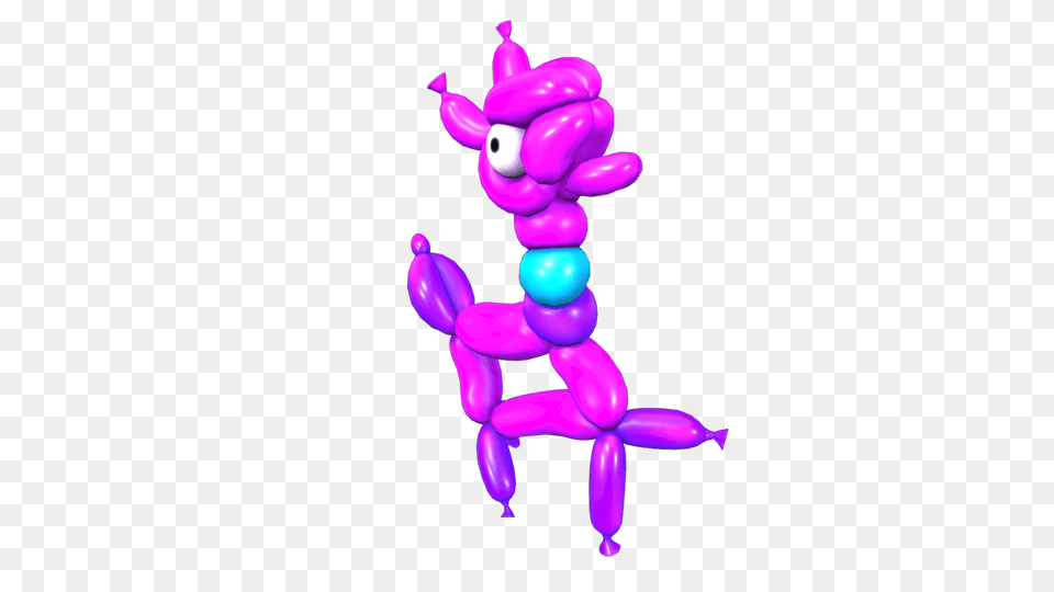 Balloon Llama Back Bling Backpacks, Purple Free Transparent Png