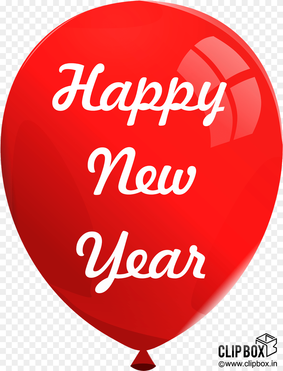 Balloon Red Balloon Red Balloon With Happy New Year Transparent Background Happy New Year, Food, Ketchup, Text Free Png
