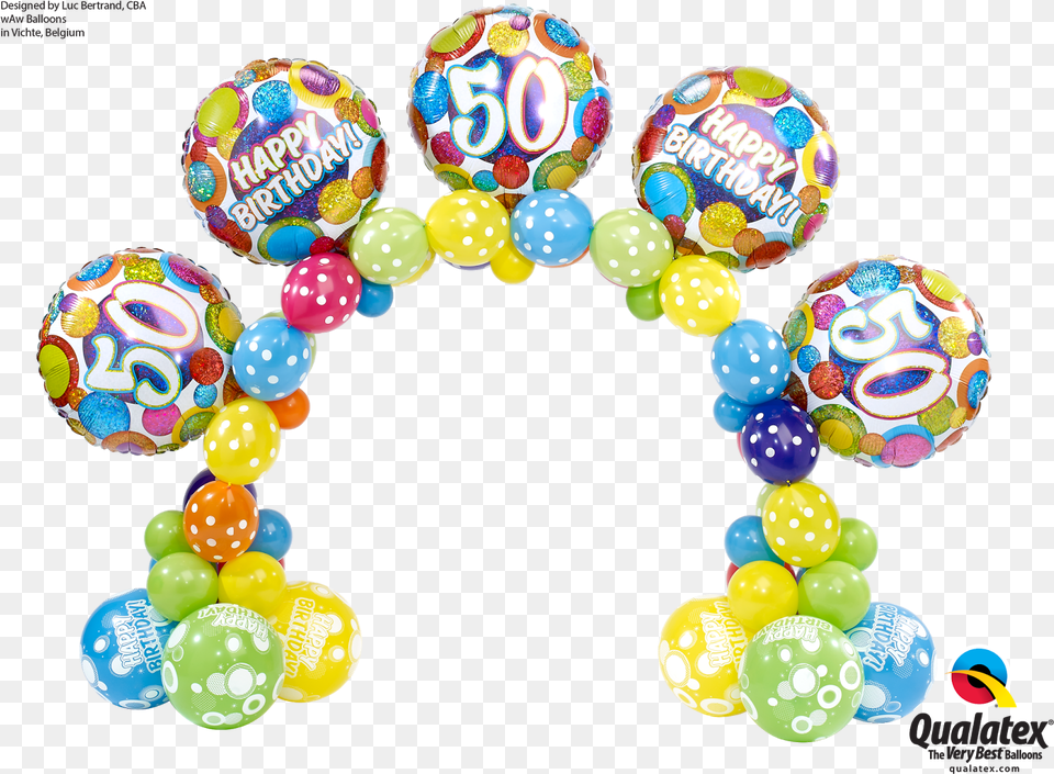 Balloon 50th Birthday Balloon Full Size Qualatex Free Transparent Png