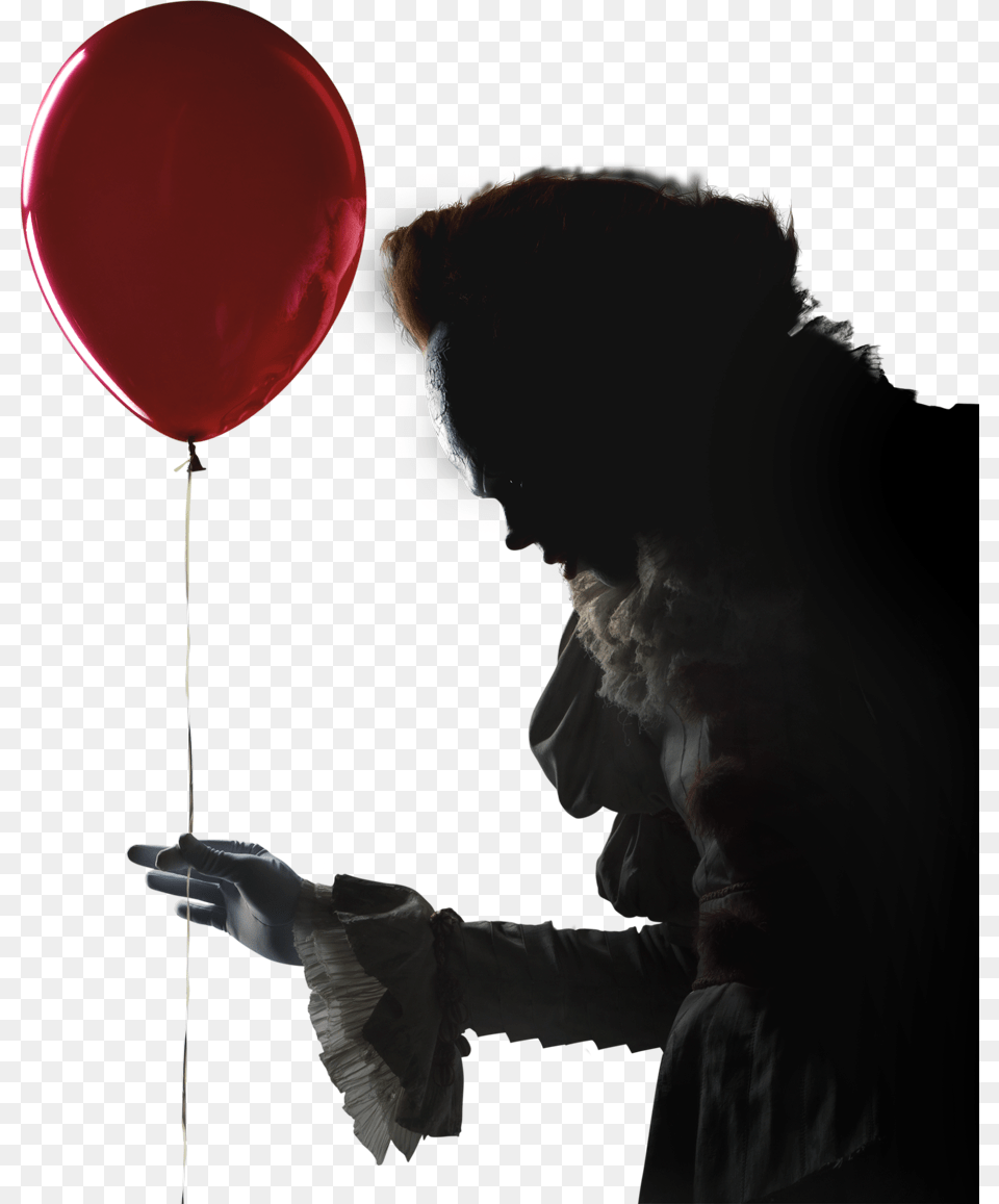Balloon Transparent Pennywise Pennywise, Person, Clothing, Glove, Head Free Png Download
