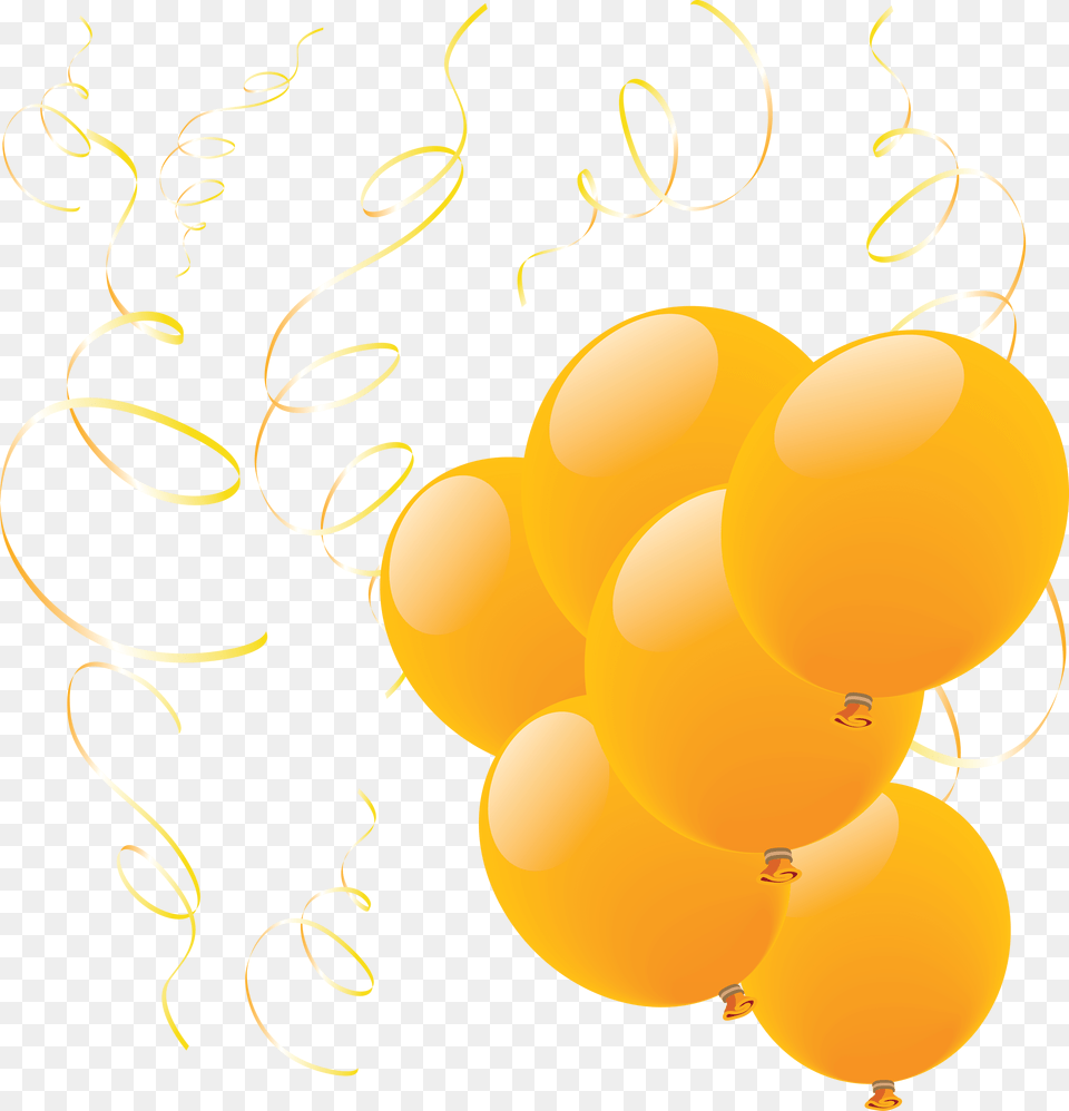 Balloon Yellow Group Free Transparent Png