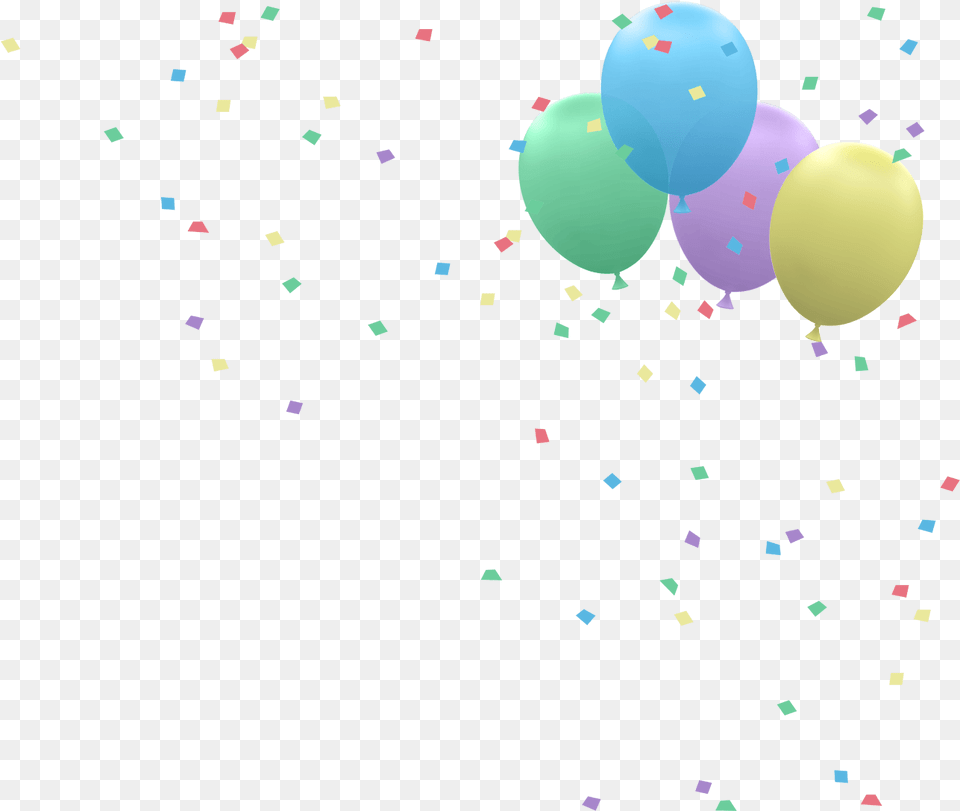 Balloons And Confetti, Paper, Balloon Free Transparent Png