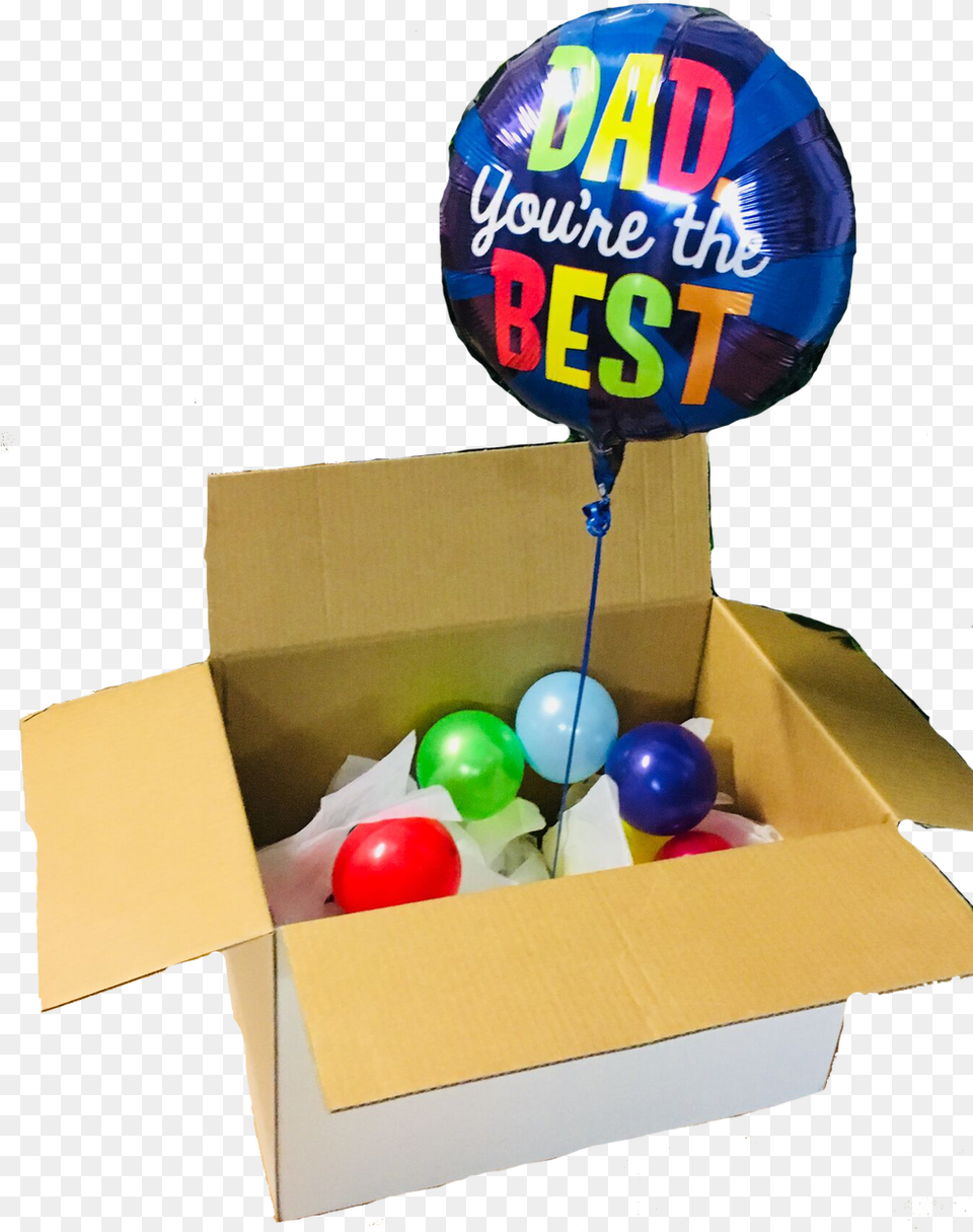 Balloons And Confetti, Balloon, Sphere, Box, Cardboard Png Image