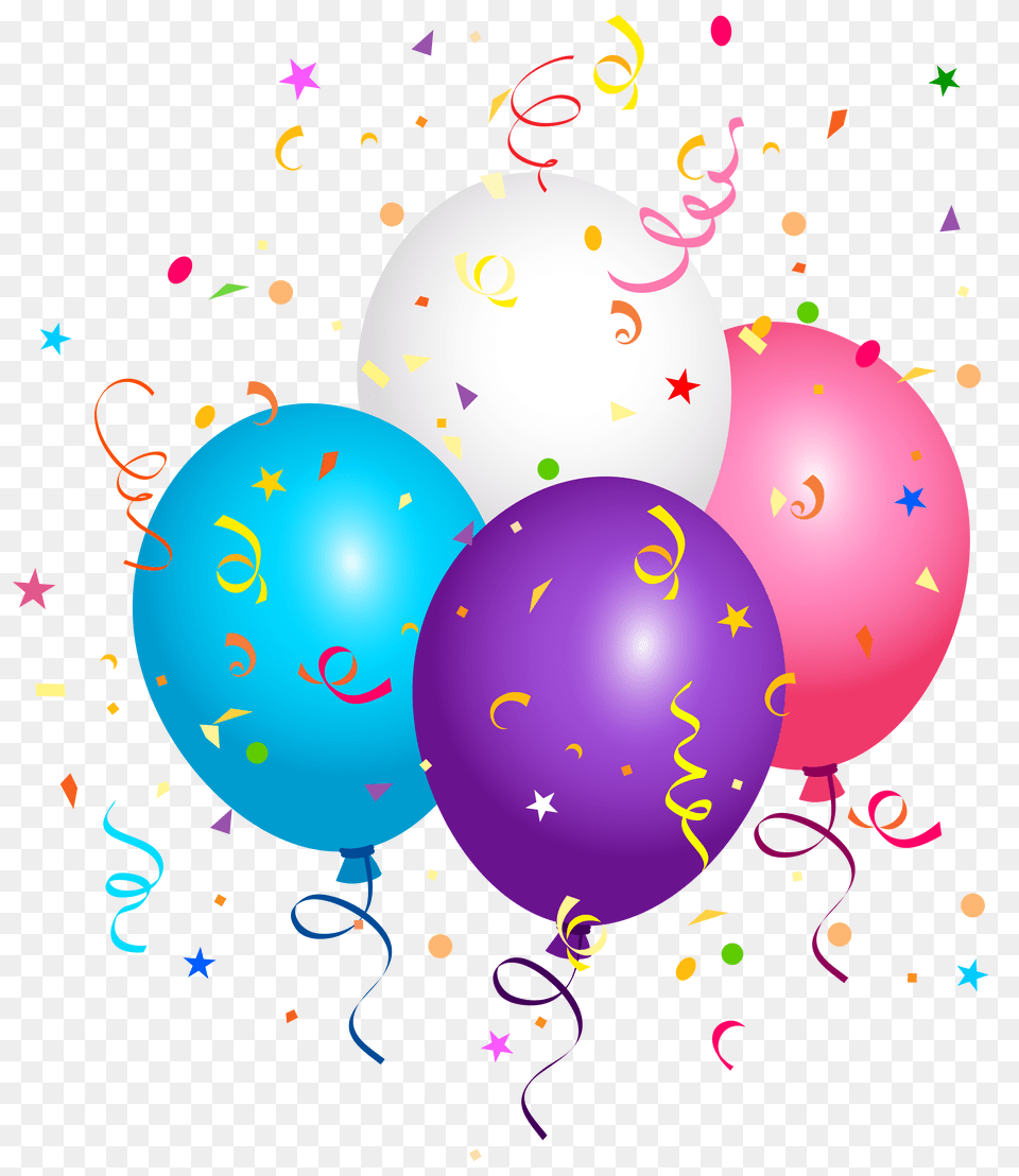 Balloons And Confetti Clipart, Paper, Balloon Png Image