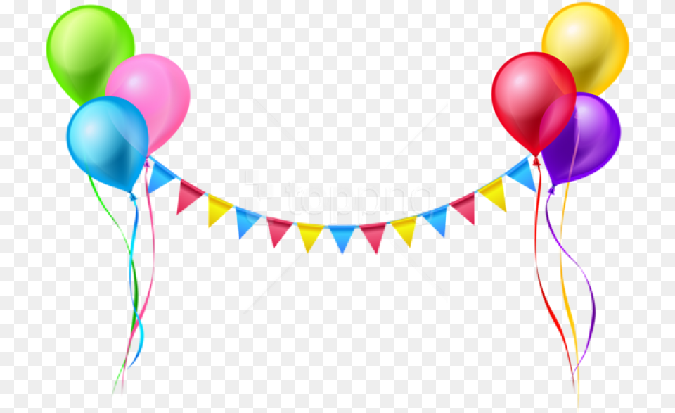 Balloons And Streamers Clipart, Balloon Free Png Download