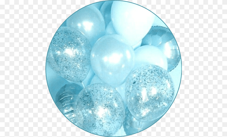 Balloons Babyblueaesthetic Pastelblueaesthetic Aesthetic 100 Followers Rose Gold, Balloon, Sphere, Turquoise, Light Free Transparent Png