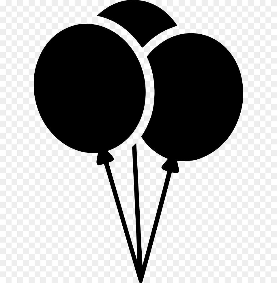 Balloons Balloons Black And White, Balloon, Stencil Free Transparent Png