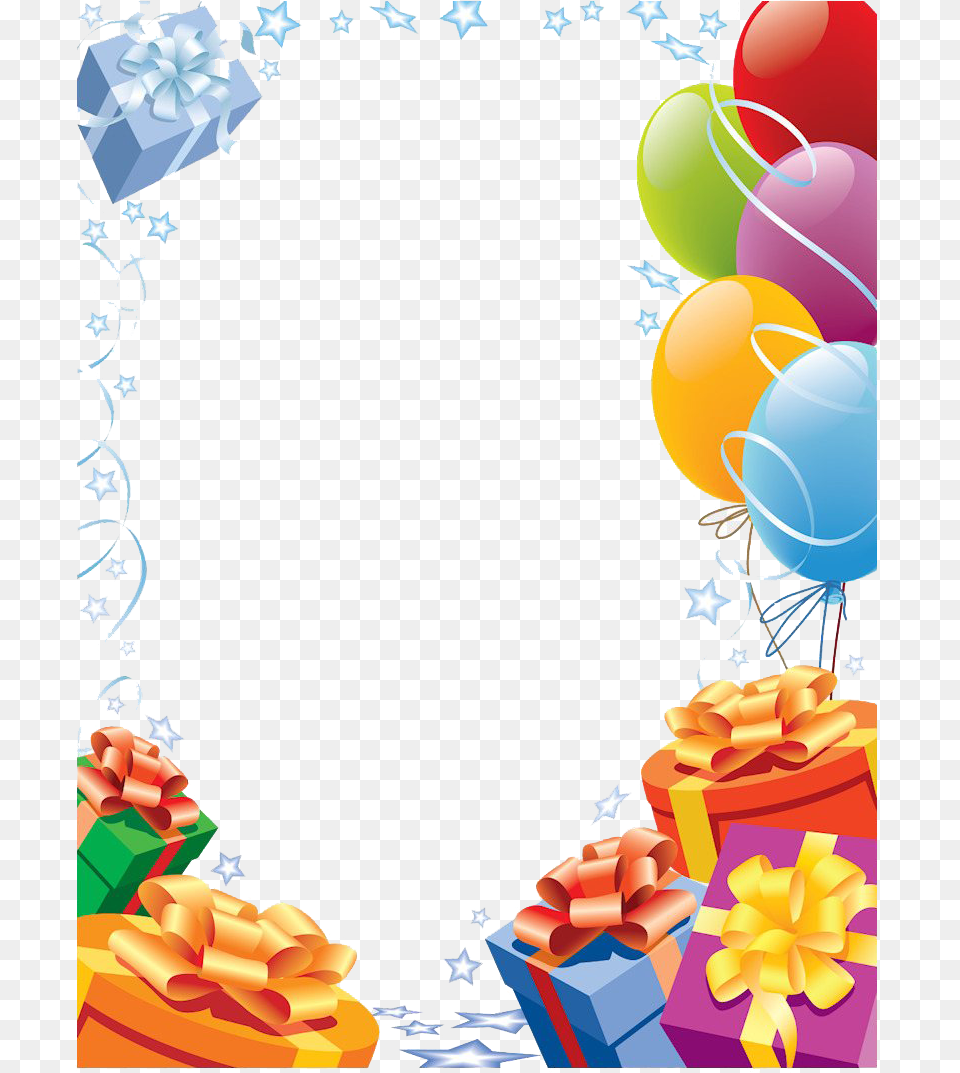 Balloons Birthday Frame Pic Birthday Frame Transparent Background, Art, Balloon, Graphics, People Png