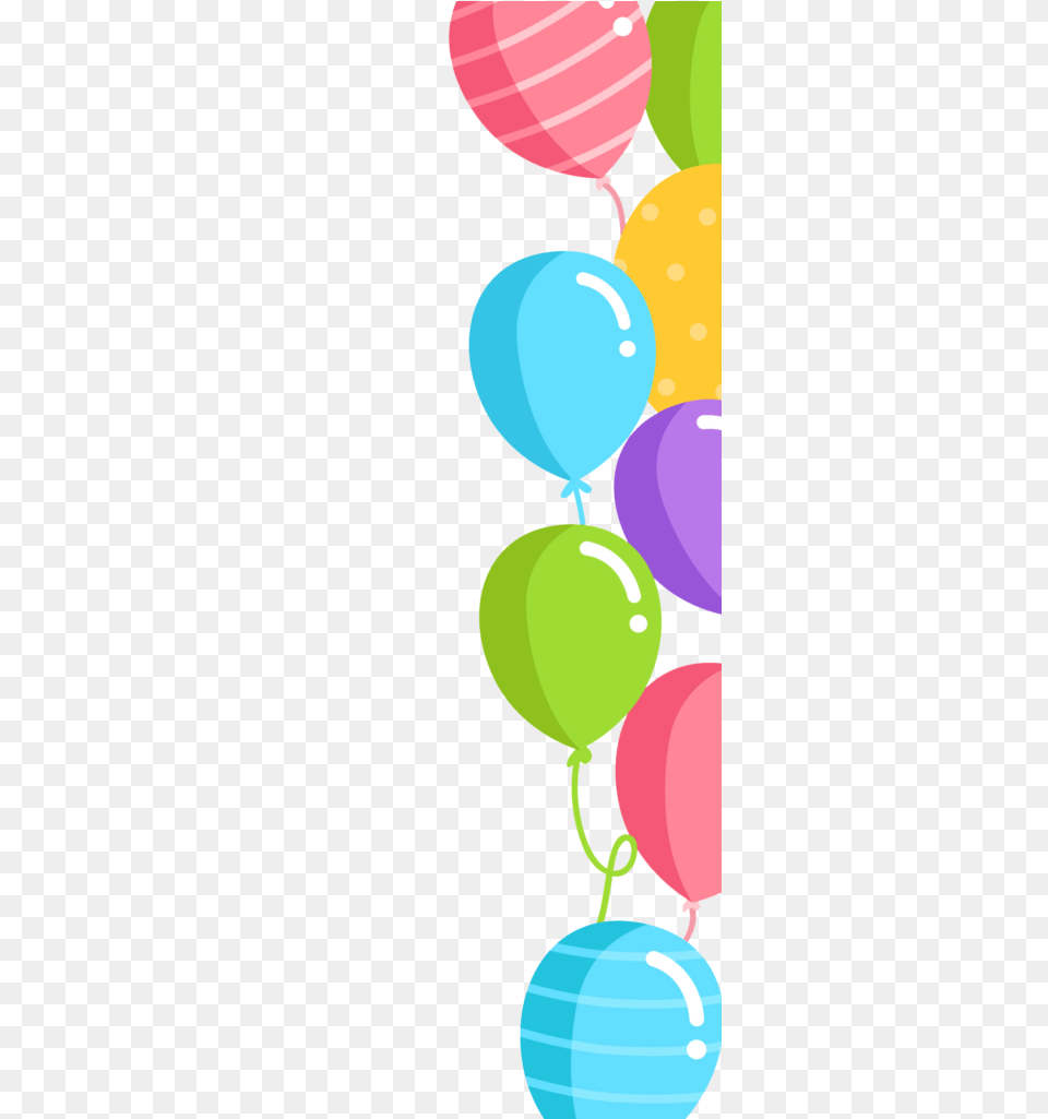 Balloons Border Balloon Birthday Corner Png
