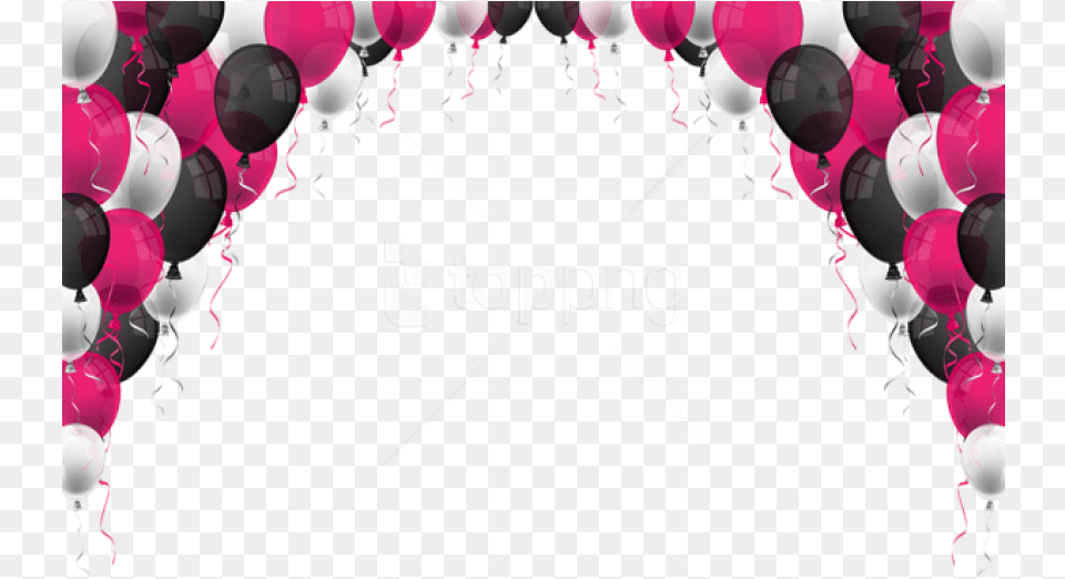 Balloons Decoration Images Background Red White And Black Balloons, Art, Balloon, Graphics, People Png Image