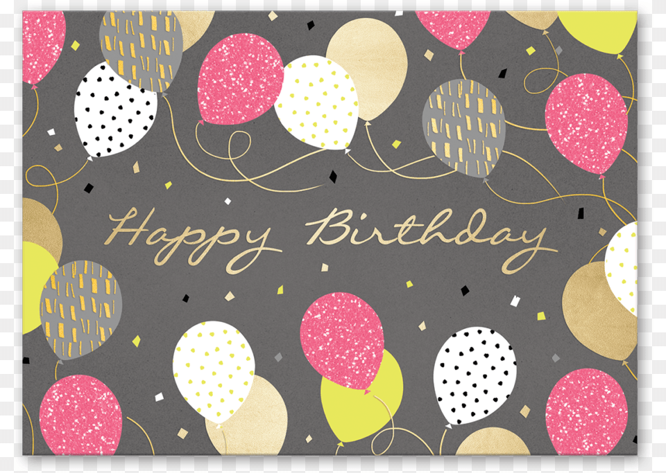 Balloons On Birthday Card, Pattern, Home Decor Free Png Download