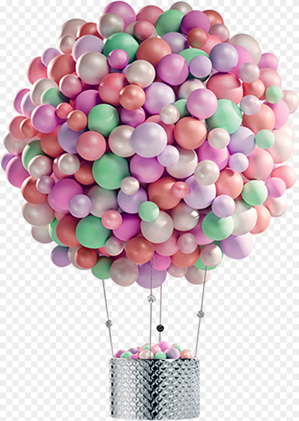 Balloons Pastel Hot Air Balloon Backdrop Free Transparent Png