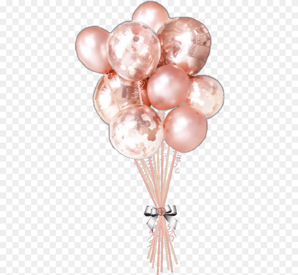 Balloons Peach Rosegold Party Wedding 13 Rose Gold Balloons, Accessories, Balloon, Jewelry, Ball Free Transparent Png