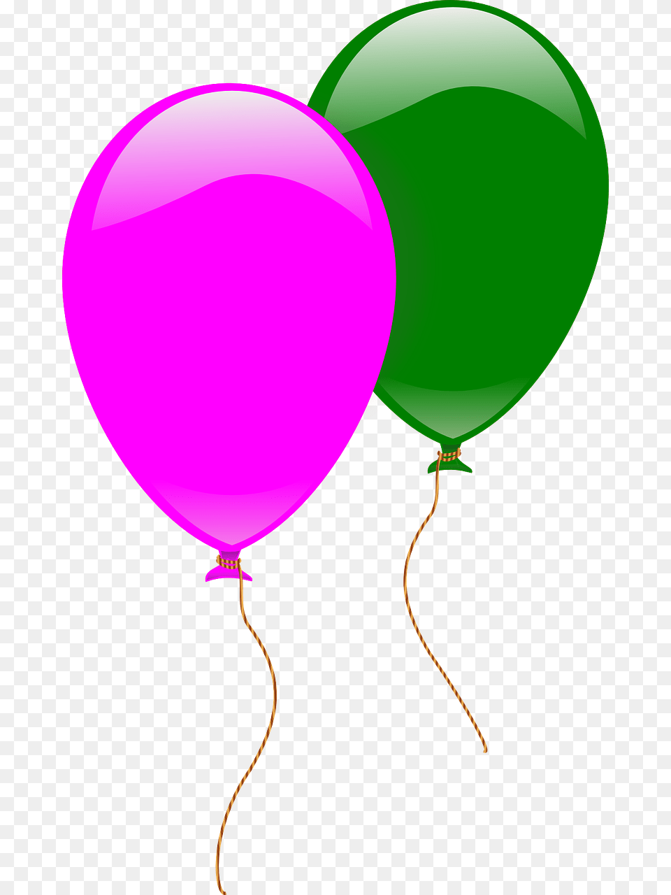 Balloons Pink Green Flying Image, Balloon Free Png