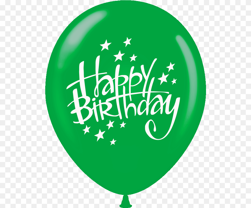 Balloons Printed Happy Birthday With Stars 1 Side Nd Happy Birthday 6 Book, Balloon Png Image