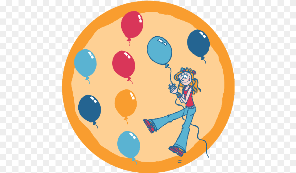 Balloons Round Coaster Illustration, Balloon, Person, Face, Head Png Image