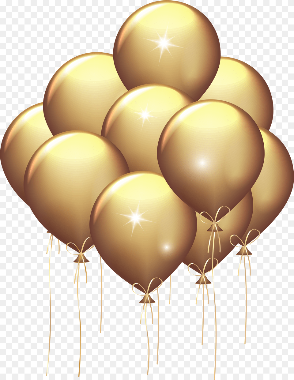 Balloons Transparent Gold Download, Pattern, Home Decor, Art Free Png