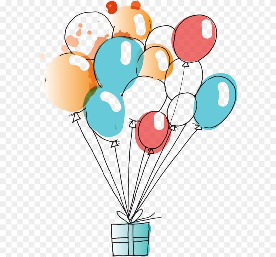 Balloons Watercolor Clipart Image Download Cute Balloons Clipart, Balloon, Person, Face, Head Png
